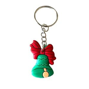 🔴 5 for $10 ONE Holiday Festive Christmas Bell Ring Key Chain
